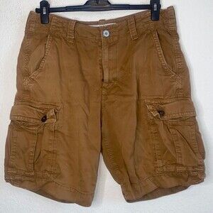 Vintage American Eagle 90s y2k Cargo Brown classic 34 shorts preppy college
